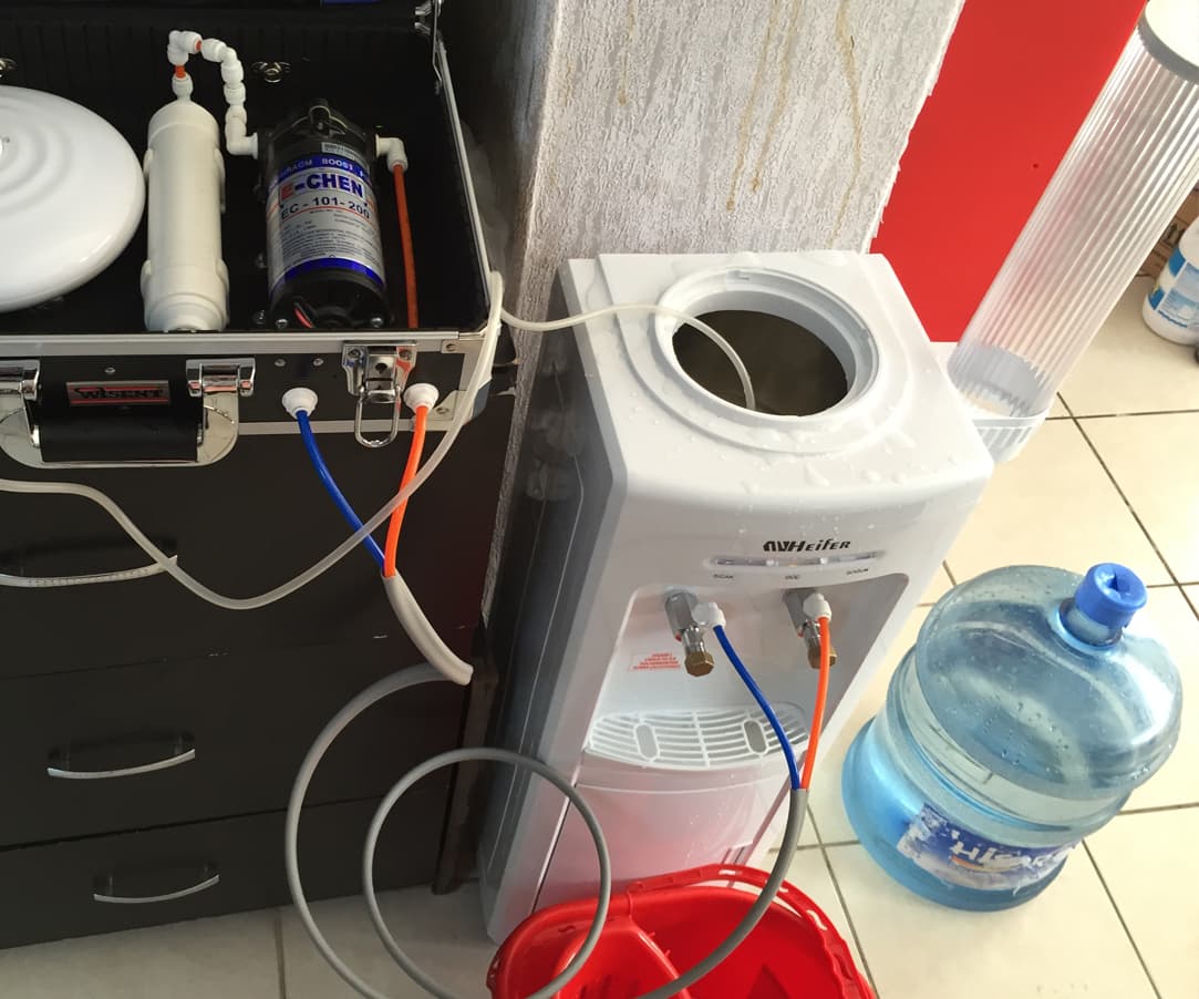 Water Dispenser Disinfection Process